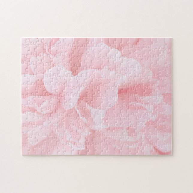 Pink Floral Abstract Jigsaw Puzzle (Horizontal)