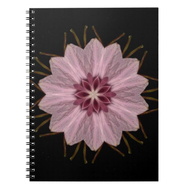 Pink Floral Abstract Notebook (Front)