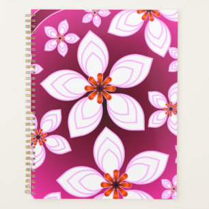 Pink Floral Abstract Pattern Aesthetic Flower Ar Planner