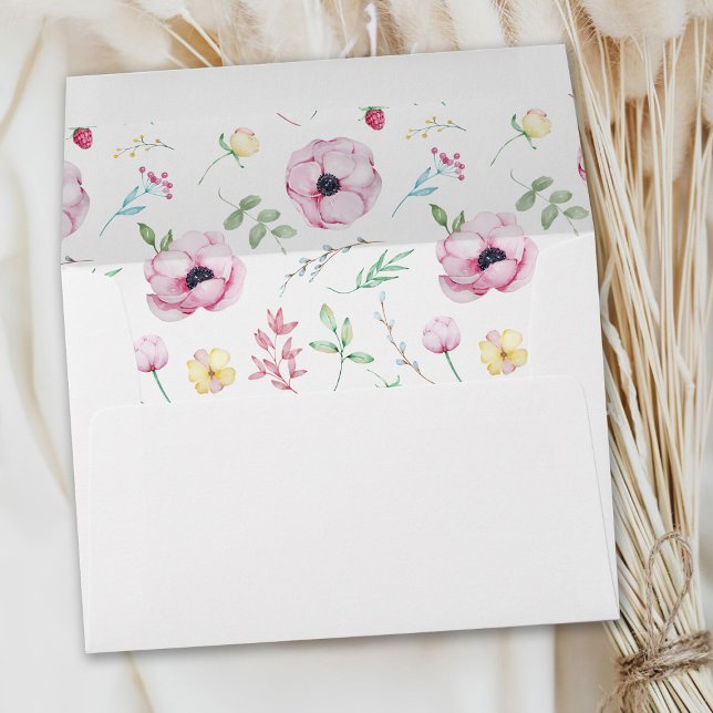 Pink Floral Anemones Envelope (Creator Uploaded)