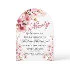 Pink Floral Arch Elegance 90th Birthday Party