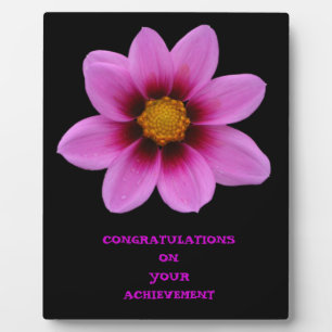 Pink Floral Art Achievement Plaque