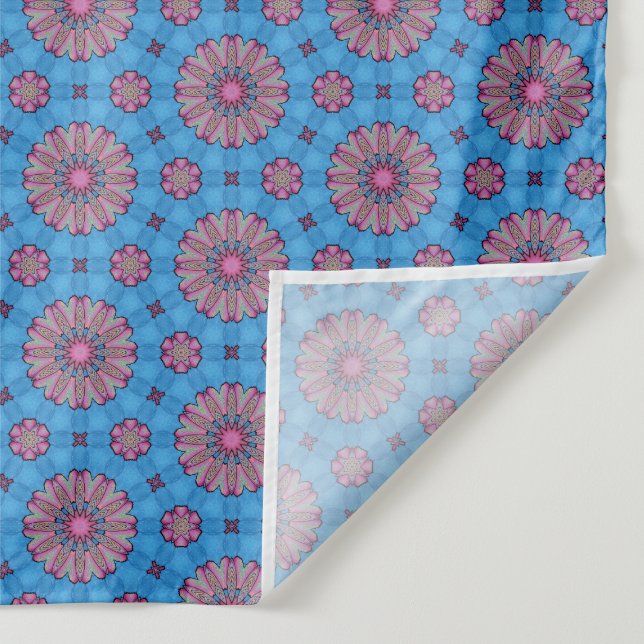 Pink Floral Art Tapestry (Detail)