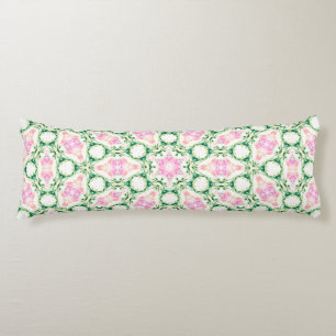 Pink Floral Artistic Abstract Pattern Body Cushion