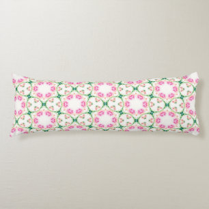 Pink Floral Artistic Abstract Pattern Body Cushion