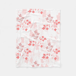 Pink floral blanket