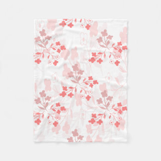 Pink floral blanket