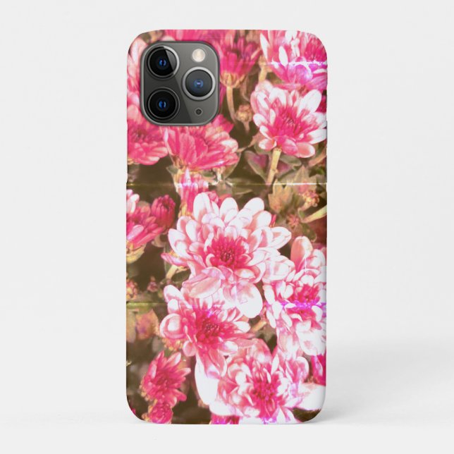 Pink Floral Bloom Pattern – Soft Botanical Design Case-Mate iPhone Case (Back)