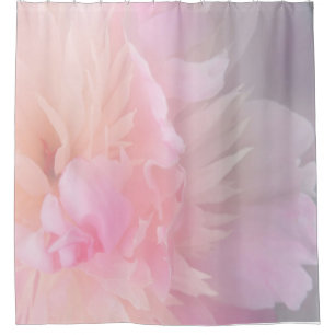 Pink Floral Blush Shower Curtain