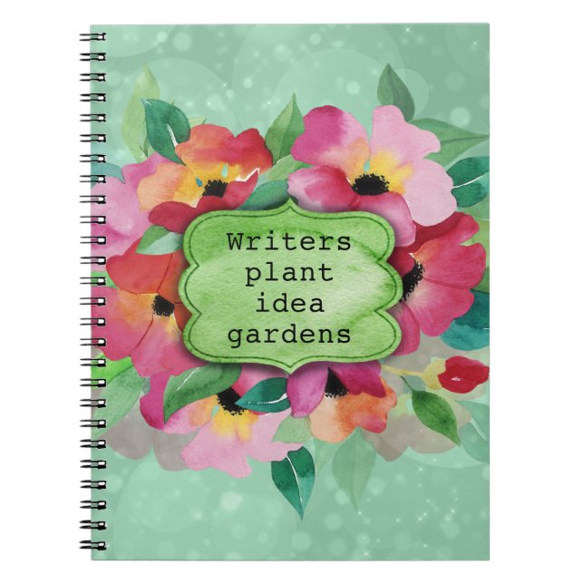 Pink Floral Bouquet | Writers Plant Idea Gardens Notebook (Front)