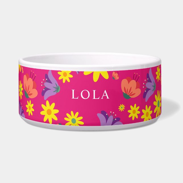 Pink Floral Bowl (Front)