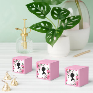 PINK FLORAL BRIDAL SHOWER FAVOUR BOX