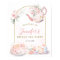 Pink Floral Bridal Shower Tea Party Welcome Sign