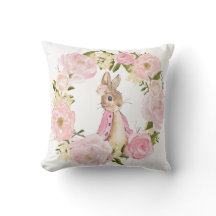 Pink Floral Bunny Rabbit Baby Girl Nursery Room