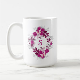 Pink Floral Butterfly Mug