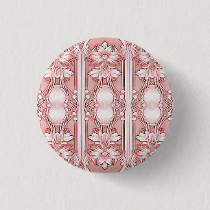 Pink Floral Button