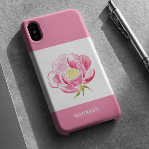 Pink Floral iPhone 16 Case
