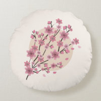 Pink Floral Cherry Blossom Tree Petals