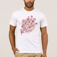 Pink Floral Cherry Blossom Tree Petals