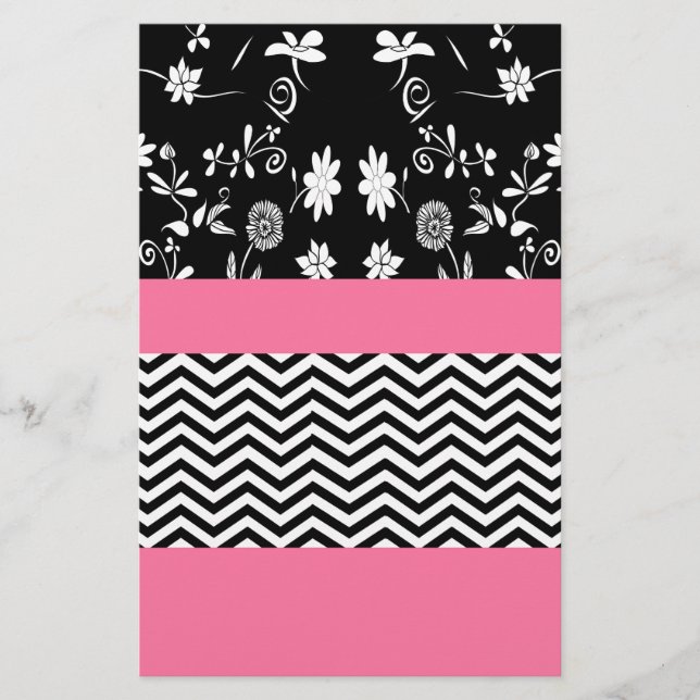 pink floral chevron (Front)