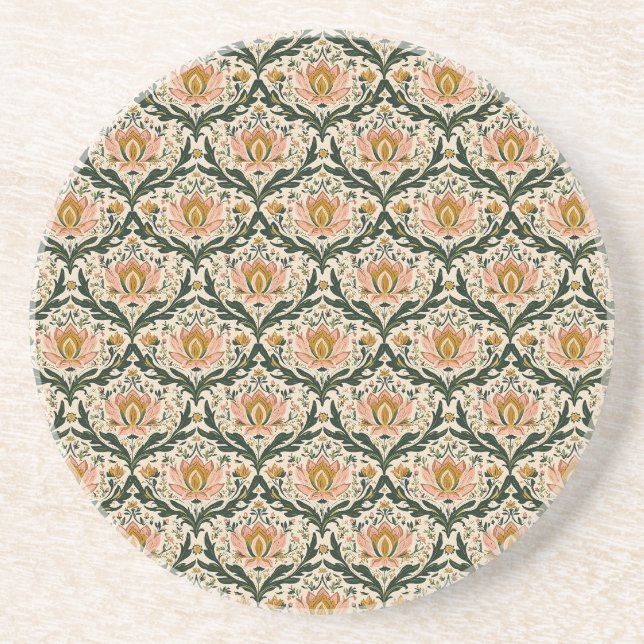 Pink Floral Coaster (Front)