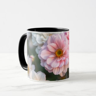 Pink Floral Coffee Cup