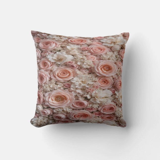 Pink Floral Comfort Pillow | Soft Sleep (Front)