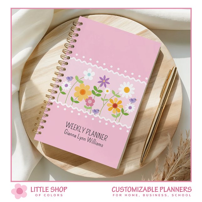 Pink Floral Customisable Planner (Creator Uploaded)