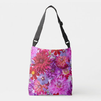 Pink Floral Dahlia Tote
