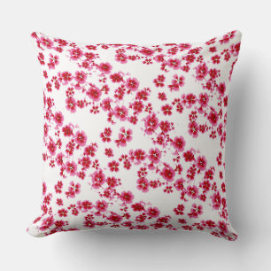 Pink Floral Design Cushion