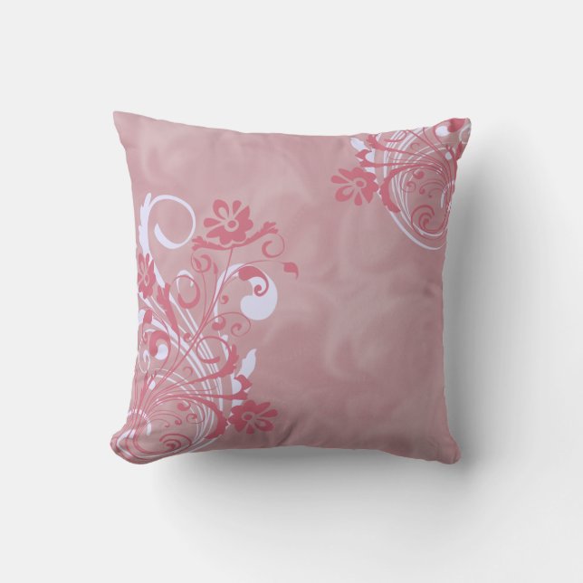 Pink Floral Designer Pillows (Front)