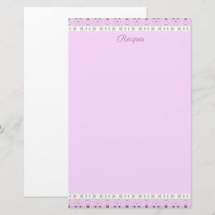 Pink Floral Designer Stationery