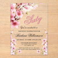 Pink Floral Elegance 60th Birthday Party