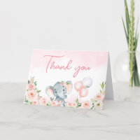 Pink Floral Elephant Balloon 