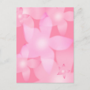 Pink Floral Escape Postcard