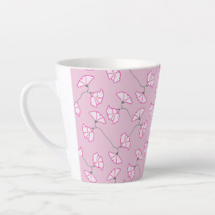 Pink Floral Flowers Cup