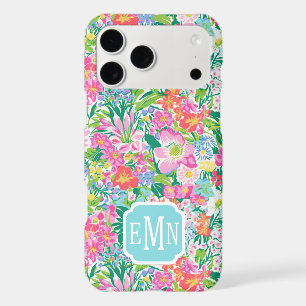 Pink Floral Garden Monogrammed