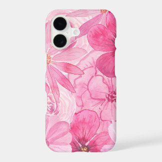 Pink Floral Girly Pretty Daisy Peony Abstract
