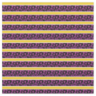 Pink floral-gold/white stripe - black/chose colour fabric