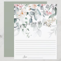 Pink Floral Greenery Bride Recipe 