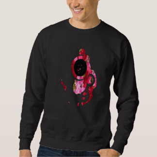 Pink floral gun 2 sweatshirt