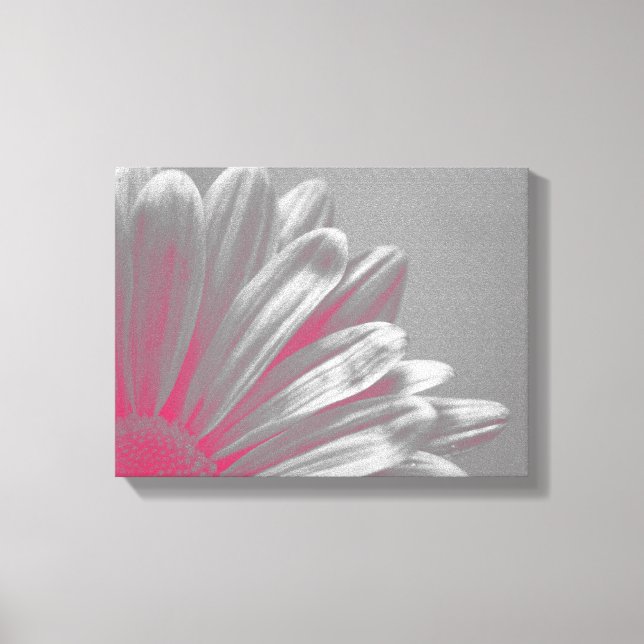 Pink Floral Highlights Canvas Print (Front)