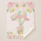 Pink Floral Hot Air Balloon Baby Girl Nursery