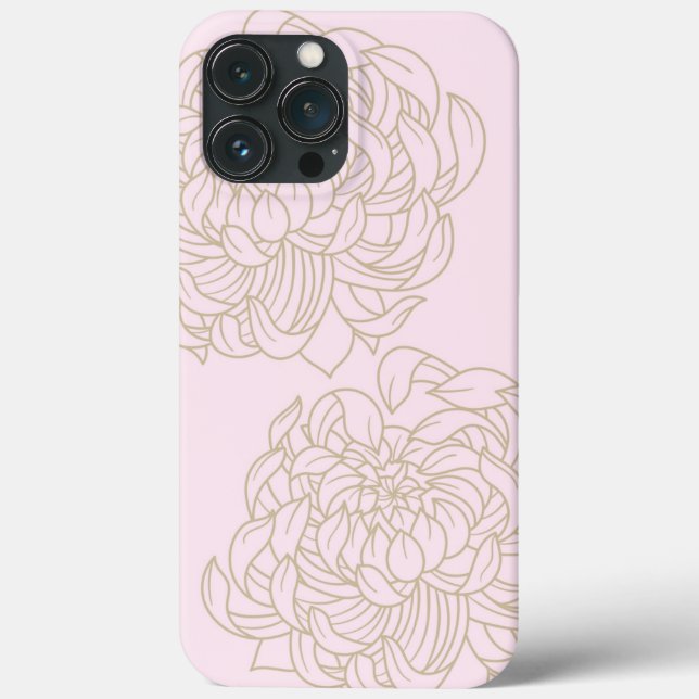 Pink Floral iPhone / iPad case (Back)