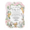 Pink Floral Jungle Safari Animals Girl Baby Shower