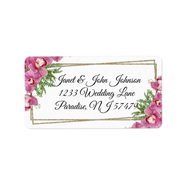 Pink Floral Label (Front)