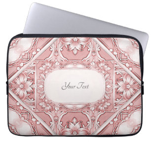 Pink Floral Laptop Sleeve
