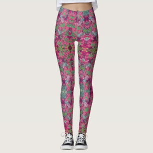 Pink Floral Leggings