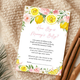 Pink Floral Lemon How Big Is Mummy's Belly Game