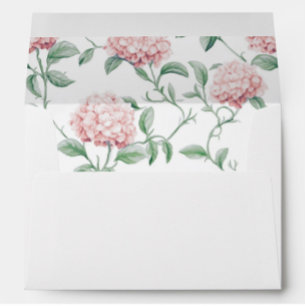 Pink Floral Lined Envelope
